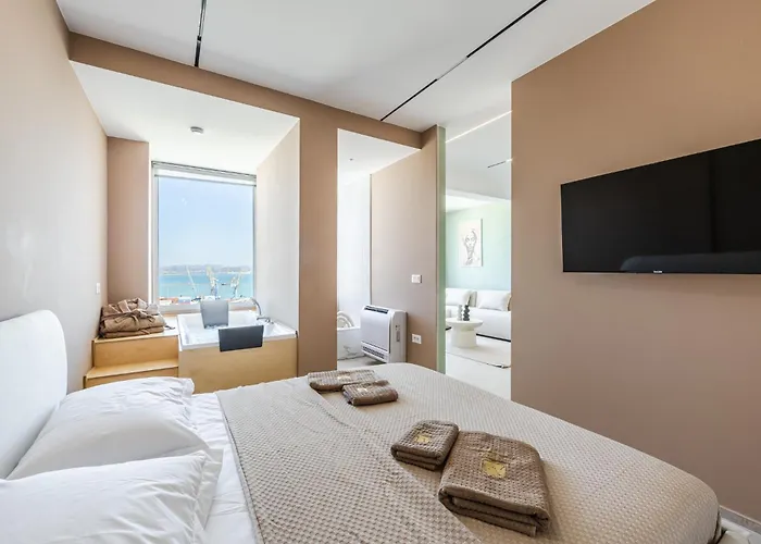 דירה Marina Luxury Jacuzzi By Ps